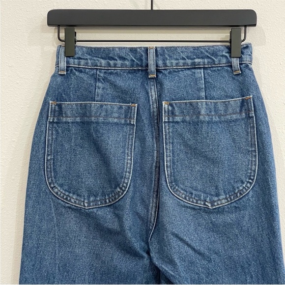 DOEN Lena Jeans Verneuil Wash High Rise Straight Leg - Size 26 - Picture 4 of 6